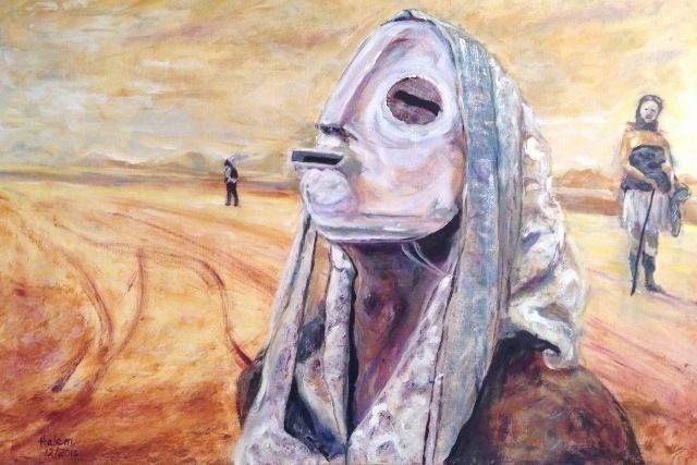 The Mask.
Medium : Acrylic on Canvas.