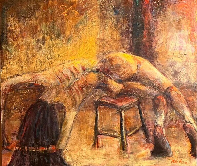 Life model 21 Painting by Mike Halem