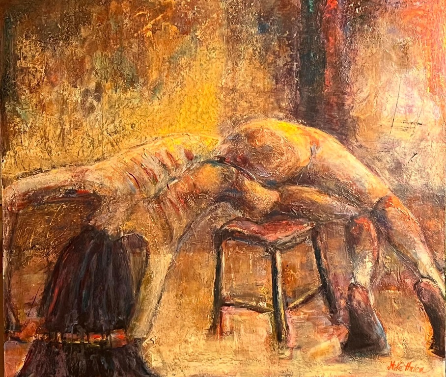 Life model 21 Painting by Mike Halem